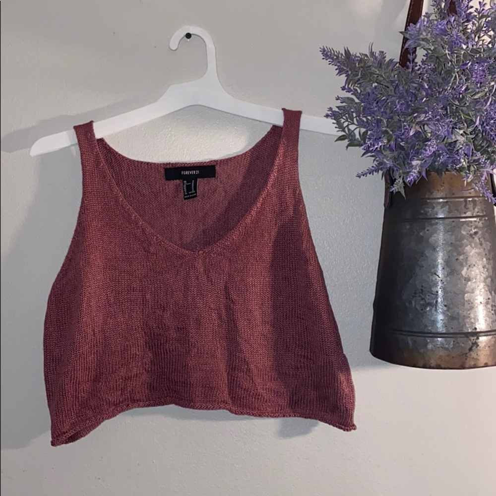 Forever 21 crochet crop top